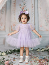 Bébé Orchid Radiance Tulle Dress