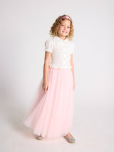 Pink Classic Skirt & Brigitte Blouse Two Piece Set | Value €238