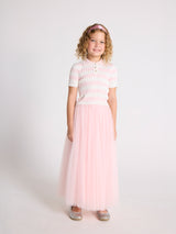Pink Classic Skirt & Strawberry Sorbet Top Two Piece Set | Value €225