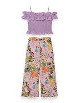 Floriane Pants Purple Two Piece Set | Value $209