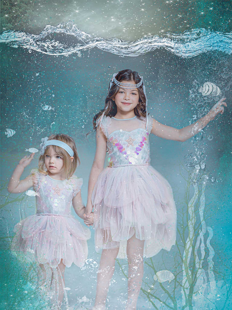 mermaid dress toddler Bébé Magic Tutu – Tutu Du Monde EU Color:Ivory Color Off Shoulder Short Front SID-PR1187T