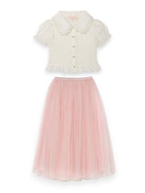 Pink Classic Skirt & Brigitte Blouse Two Piece Set | Value €238