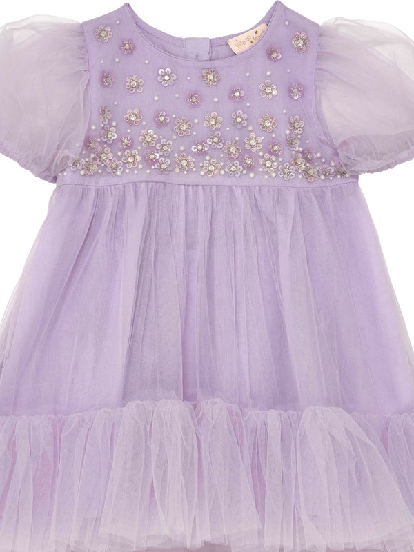 Bébé Orchid Radiance Tulle Dress