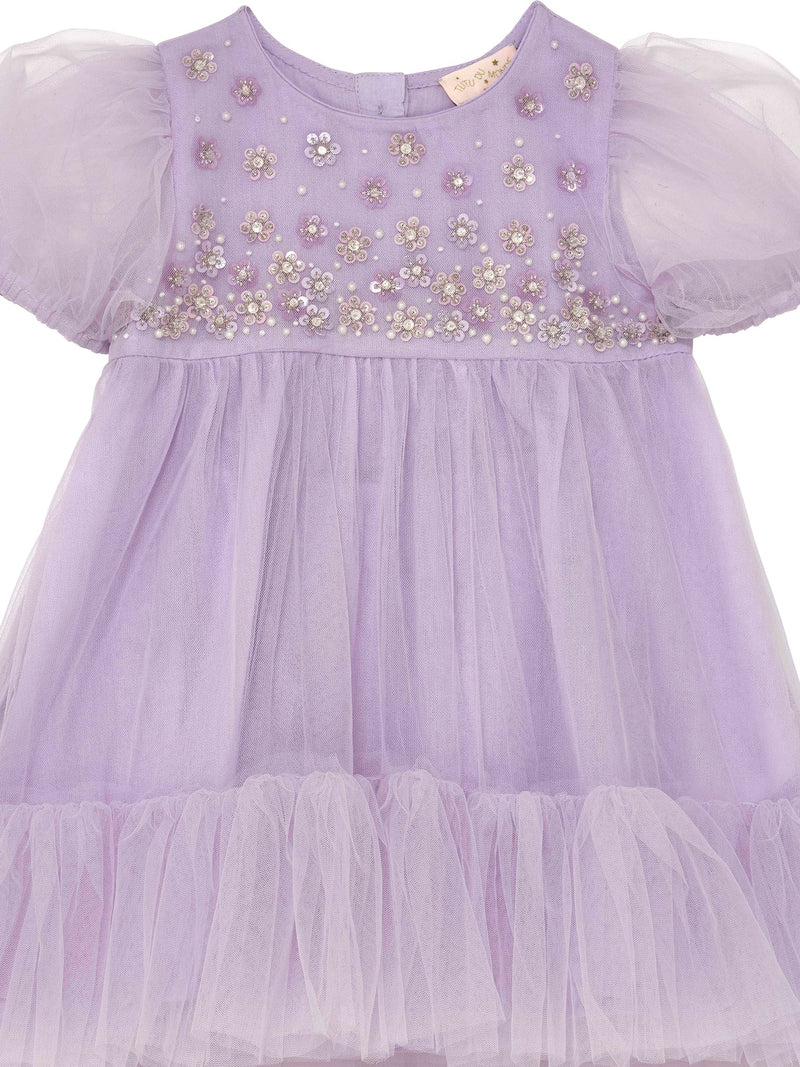 Bébé Orchid Radiance Tulle Dress