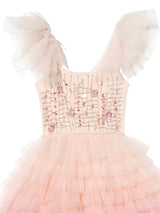 Coral Cascade Tutu Dress