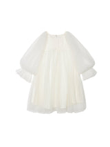 Snowy Petal Tulle Dress