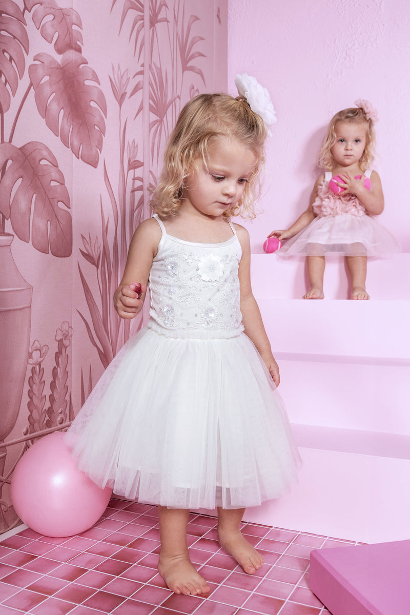 Bébé White Lotus Tutu Dress