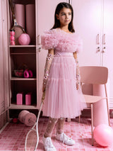 Carnation Tulle Dress