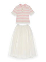 Classic Skirt Strawberry Sorbet Two Piece Set | Value €225