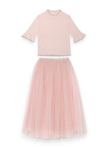 Pink Classic Skirt & Elyseé Top Two Piece Set | Value €225