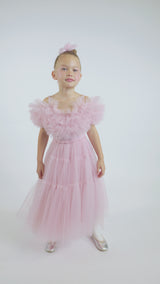 Carnation Tulle Dress