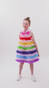 Rainbow Glow Tulle Dress